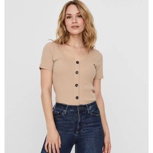VERO MODA HELSINKI RIBBED TOP